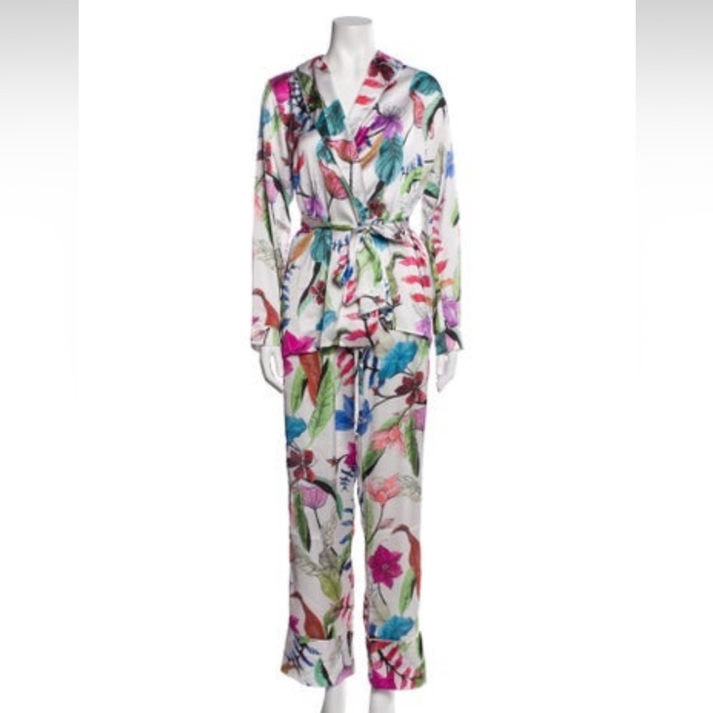PatBo Zamia floral 2 piece pajama pants set